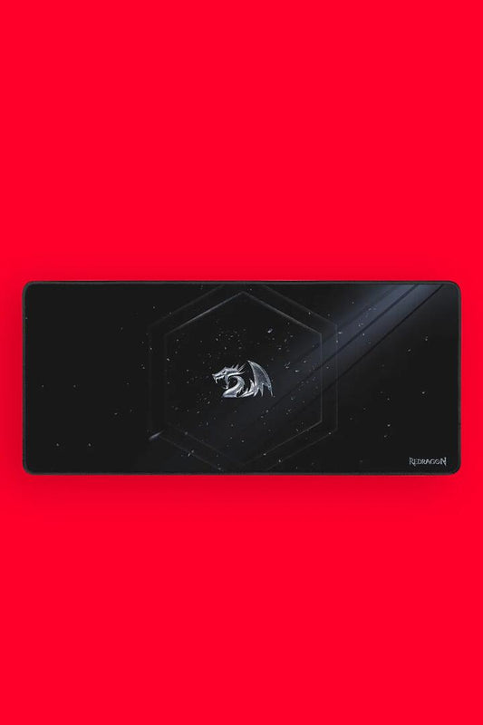 Image of Computer Accessories. Productname: Redragon P041 Xeon XL Black Extended Waterproof Stitched Edge Gaming Mouse Pad in Black colour by brand - REDRAGON