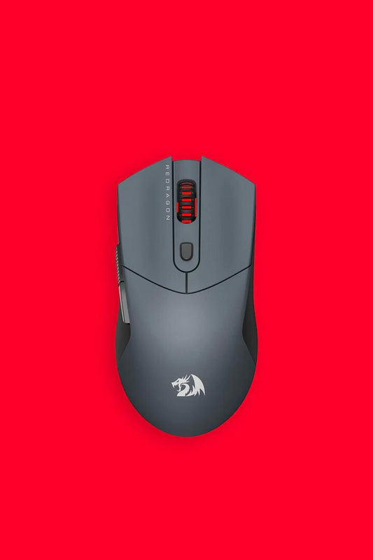 Image of Mice & Trackballs. Product name - Redragon M917GB-PRO ST4R Pro Charcoal Ultra-Light Tri-Mode 26000 DPI Gaming Mouse in Charcoal colour by brand - REDRAGON