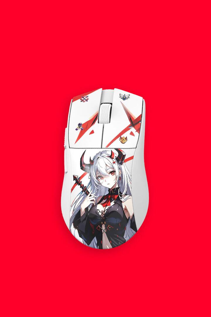 Image of Mice & Trackballs. Product name - Redragon M916AK-PRO K1ng Pro White Ultra-Light Tri-Mode 26000 DPI Esports Gaming Mouse in White colour by brand - REDRAGON