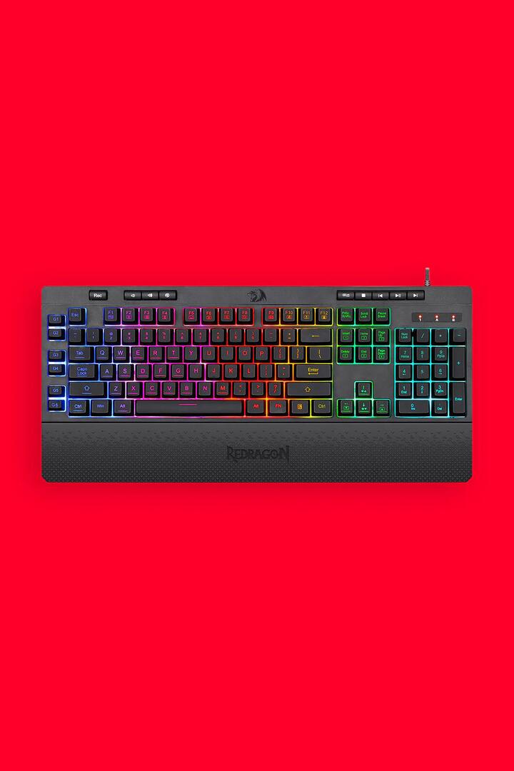Image of Keyboards. Product name - Redragon K521-RGB Netherbane Black Full-Size RGB Gaming Keyboard in Black colour by brand - REDRAGON