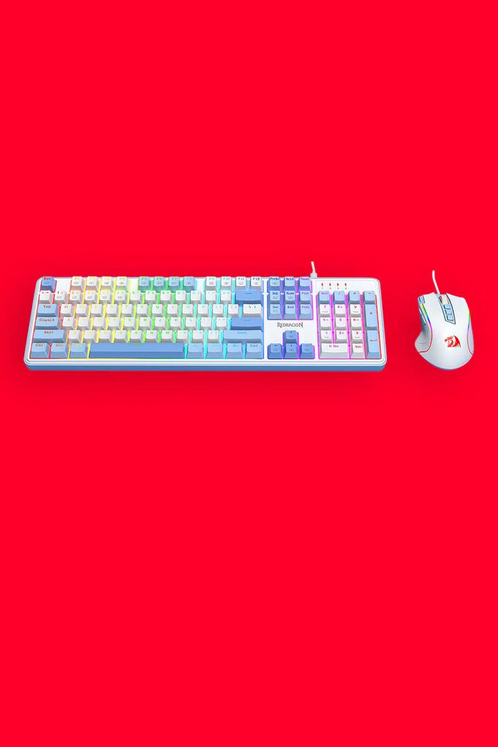 Image of Keyboards. Product name - Redragon S139 White Full in White colour by brand - REDRAGON