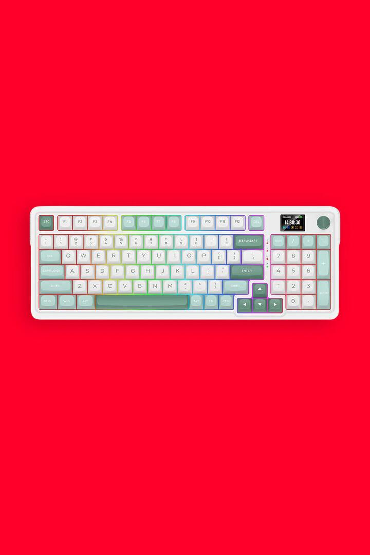 Image of Keyboards. Product name - Redragon K719WG-RGB Pro Galatin Pro Green Wireless Mechanical Keyboard in Green colour by brand - REDRAGON