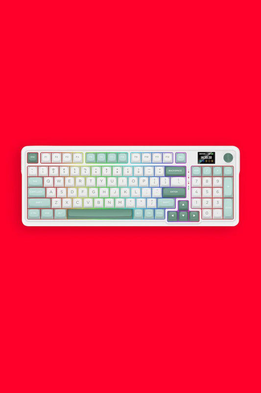 Image of Computer Accessories. Productname: Redragon K719WG-RGB Pro Galatin Pro Green Wireless Mechanical Keyboard in Green colour by brand - REDRAGON