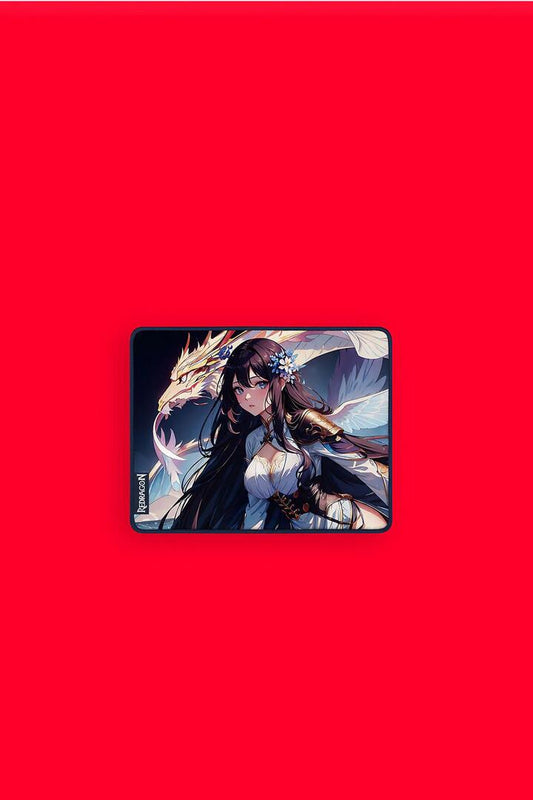 Image of Computer Accessories. Productname: Redragon P046 S Aki S Black Small Waterproof Stitched Edge Gaming Mouse Pad in Black colour by brand - REDRAGON