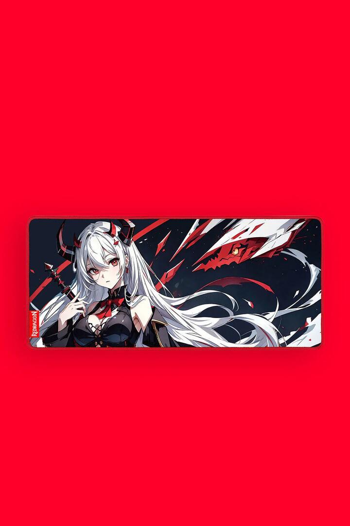 Image of Mice & Trackballs. Product name - Redragon P047 AK2 Black Large Extended Smooth Control Gaming Mouse Pad in Black colour by brand - REDRAGON