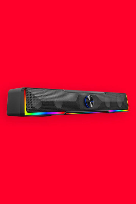 Image of Audio. Productname: Redragon GS516 Catnonn Black Extra-Wide RGB Bluetooth Sound Bar Speaker in Black colour by brand - REDRAGON