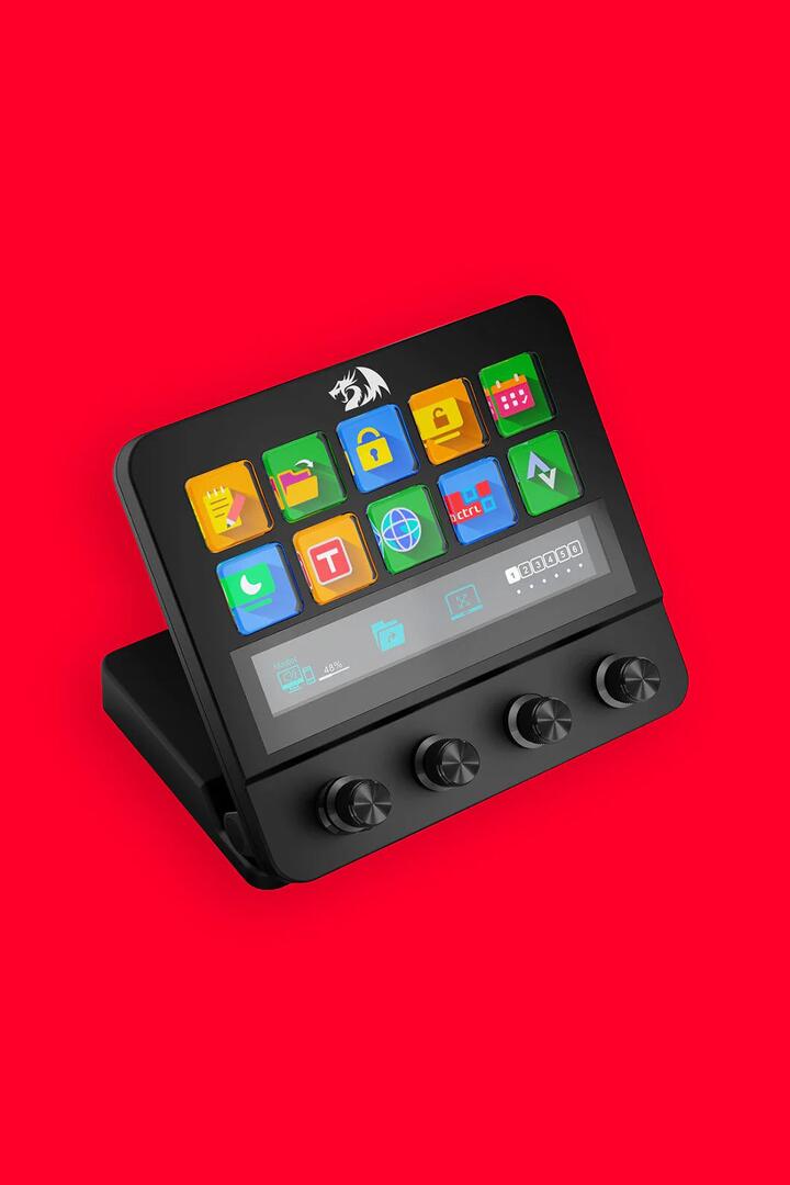 Image of Accessories. Product name - Redragon SS-552 Ragnaros Black Adjustable Macro Stream Control Station in Black colour by brand - REDRAGON