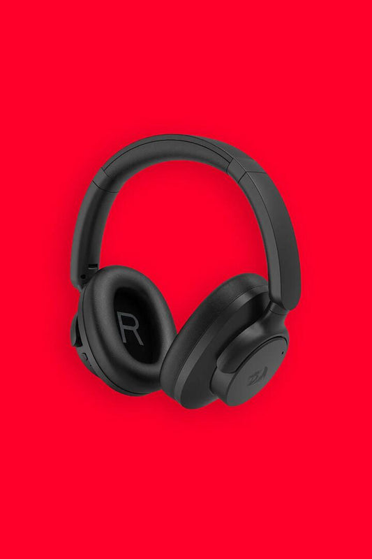 Image of Audio. Productname: Redragon H610 VibeCore 600X Black ANC Wireless Headphone in Black colour by brand - REDRAGON