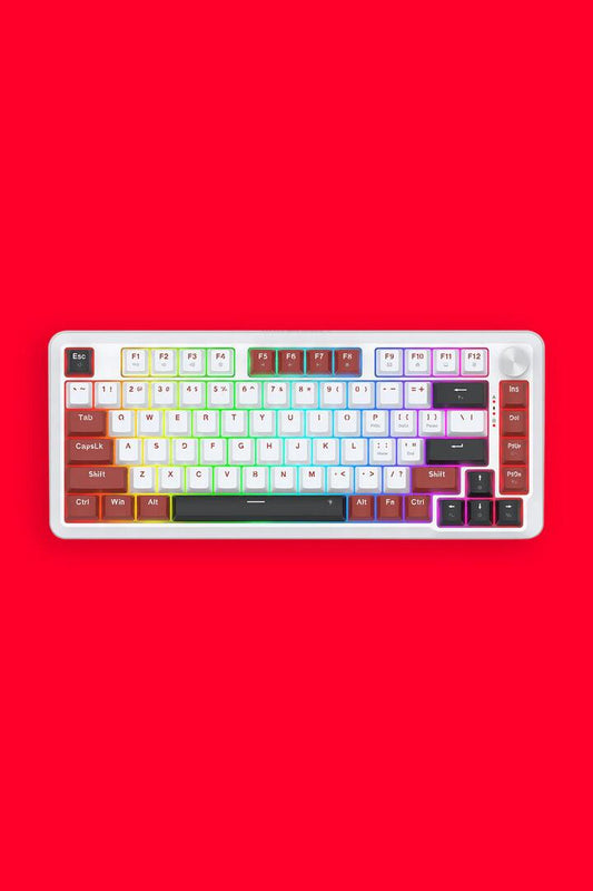 Image of Computer Accessories. Productname: Redragon K721WRB RGB Stormhunter Red 75% Rapid Trigger Magnetic Keyboard in Red colour by brand - REDRAGON