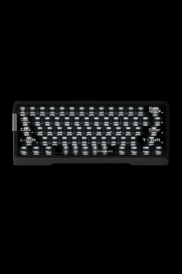 Image of Keyboards. Product name - Mork Blade MK60B Black Jade AIR 60% Magnetic HE Premium Gaming Keyboard in Black colour by brand - MORK BLADE