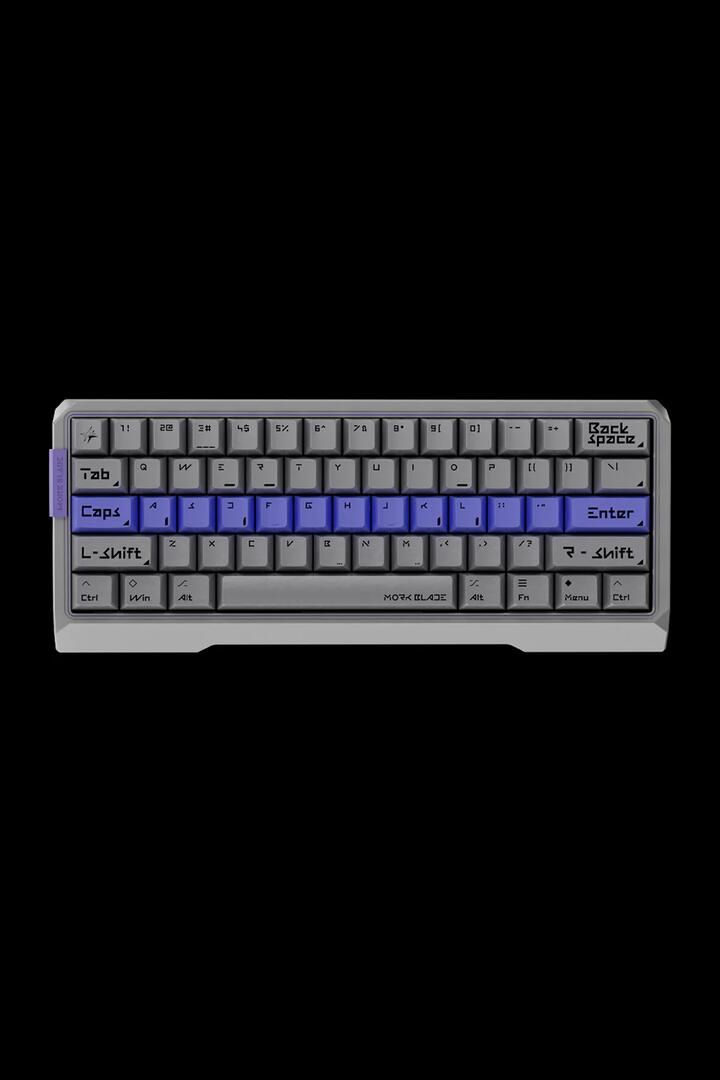 Image of Keyboards. Product name - Mork Blade MK60S Silver Jade POM 60% Magnetic HE CNC Aluminium Gaming Keyboard in Silver colour by brand - MORK BLADE