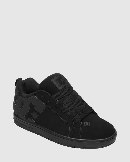 Image of Sneakers. Productname: DC Shoes Mens Court Graffik Sneakers Black/Black/Black - in Black/Black/Black colour by brand - DC Shoes