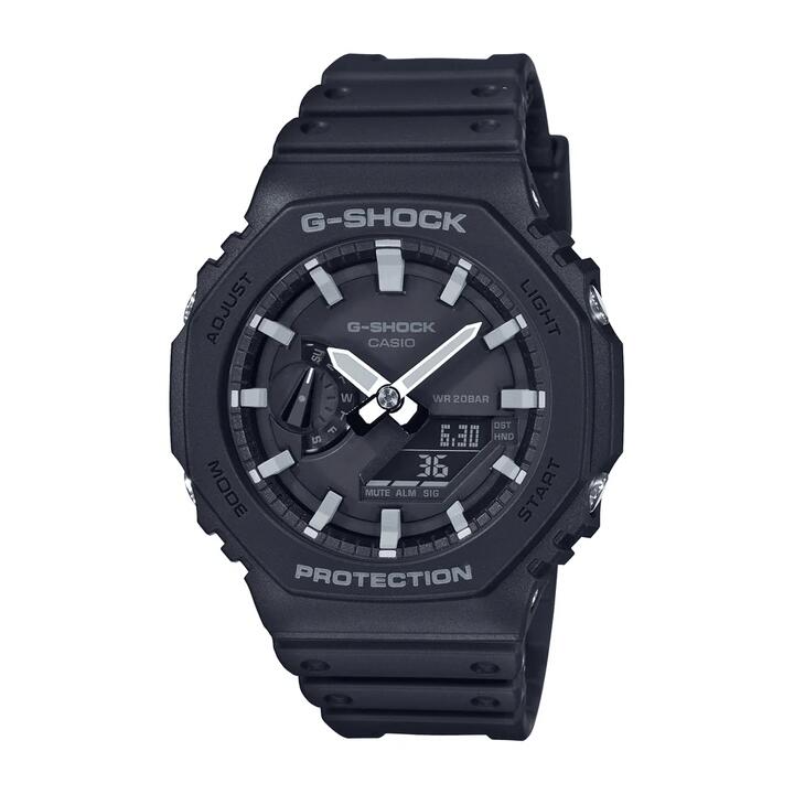 Image of Watches. Productname: Casio G-Shock Analog-Digital Black Watch GA2100-1A in Watch colour by brand - Casio G Shock