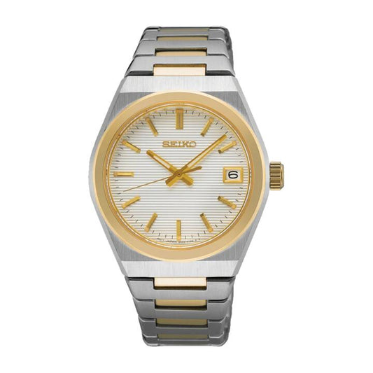 Image of Watches. Productname: Seiko Conceptual Analogue Two-Tone Watch SUR578P in Watch colour by brand - Seiko