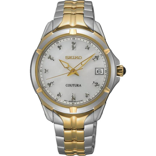 Image of Watches. Productname: Seiko Coutura Analogue Two-Tone Watch SUR594P in Watch colour by brand - Seiko