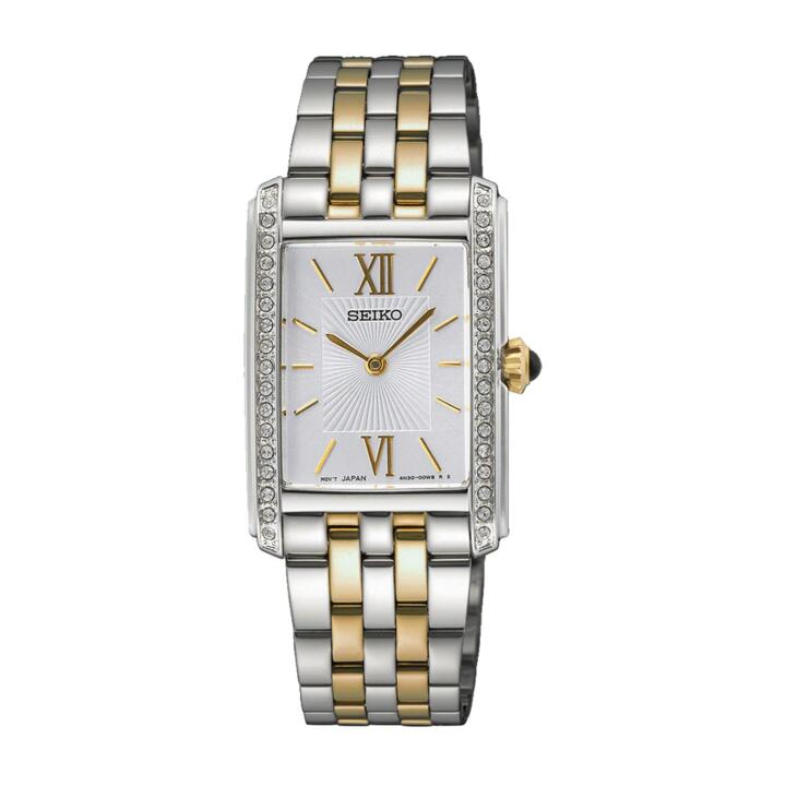 Image of Watches. Productname: Seiko Conceptual Analogue Two-Tone Watch SWR093P in Watch colour by brand - Seiko