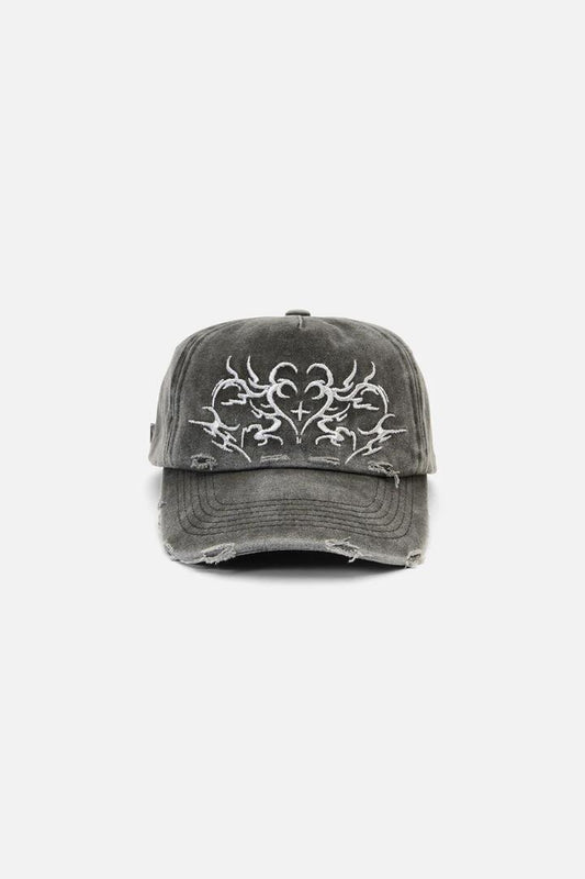 Image of Hats. Productname: Vixi Distressed Cap in Grey colour by brand - Black Friday