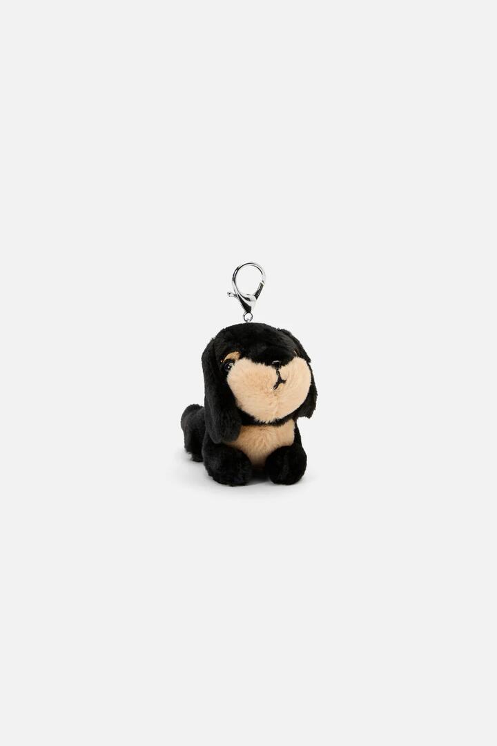 Image of Charms. Productname: Black Dog Bag Charm in Black colour by brand - Dangerfield