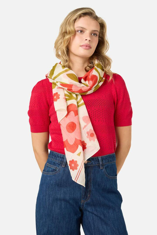 Image of Swimwear. Productname: Cleo Cotton Sarong in Cream colour by brand - Princess Highway