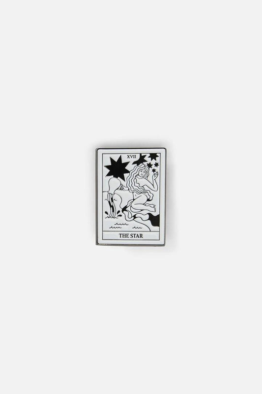 Image of Jewelry. Productname: The Star Tarot Pin in White colour by brand - Dangerfield