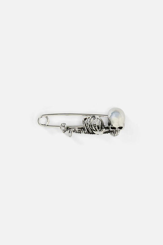 Image of Keychains. Productname: Skeleton Brooch in Silver colour by brand - Black Friday