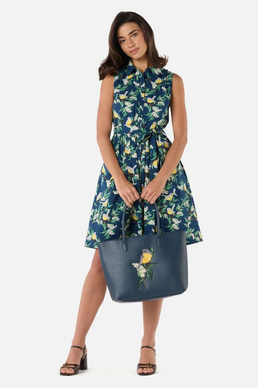Image of Bags. Productname: Eastern Yellow Robin Tote in Navy colour by brand - Princess Highway
