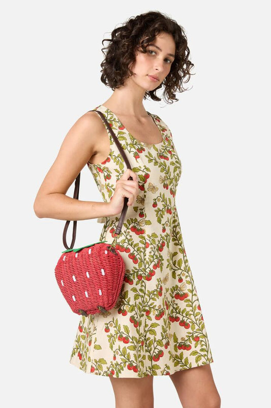 Image of Bags. Productname: Strawberry Straw Bag in Red colour by brand - Princess Highway