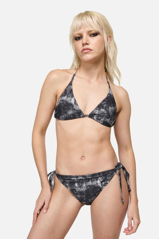 Image of Swimwear. Productname: Scorpius Print Bikini Top in Grey colour by brand - Dangerfield