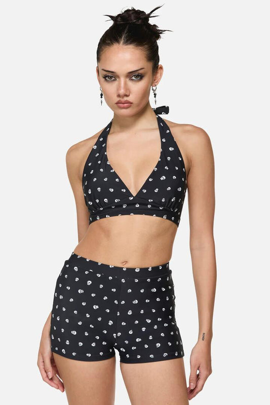 Image of Swimwear. Productname: Skull Polka Dot Bikini Top in Multi colour by brand - Black Friday