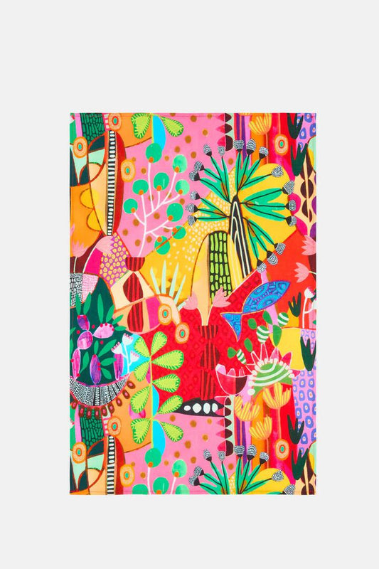 Image of Kitchen & Dining. Productname: Lola's House Tea Towel Set in Print colour by brand - Gorman