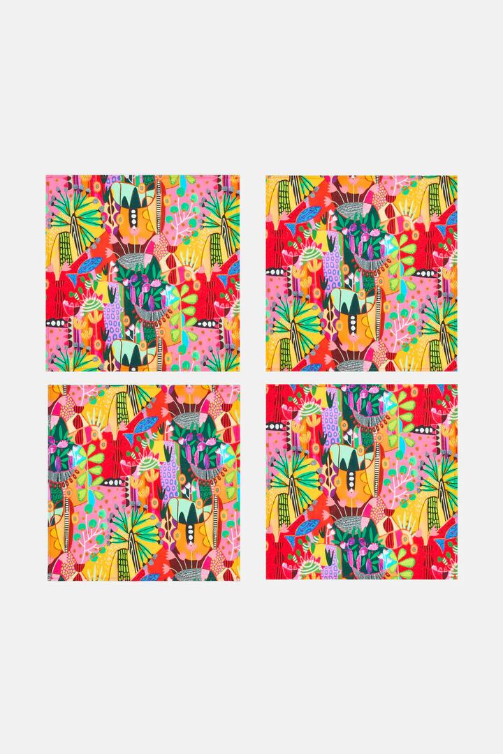 Image of Kitchen & Dining. Productname: Lola's House Napkin Setx 4 in Print colour by brand - Gorman