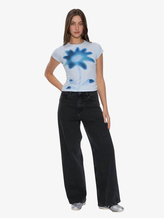 Image of a model wearing Tops. Productname: Thrills Eternal Dream Club Tee in ICEBERG colour by brand - Thrills