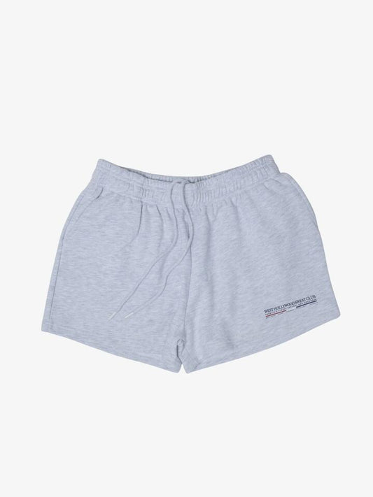 Image of a model wearing Outerwear. Productname: West Hollywood Sweat Club American Headwear And Apparel Classic Sweatshorts in SNOW colour by brand - West Hollywood Sweat Club