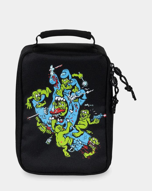 Image of Accessories. Productname: santa Cruz Gremlin Patrol Lunch Box Black - in Black colour by brand - santa Cruz