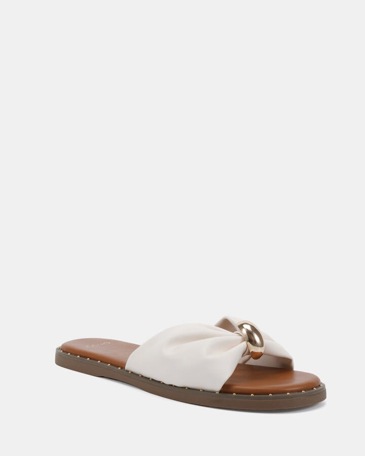 Image of Sandals. Productname: Saanvi: White - Women's Thongs in Multi colour by brand - Novo