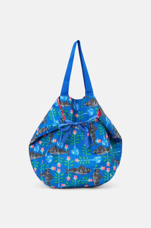 Image of Bags. Productname: Gone Fishing Soft Fold Tote in Print colour by brand - Gorman