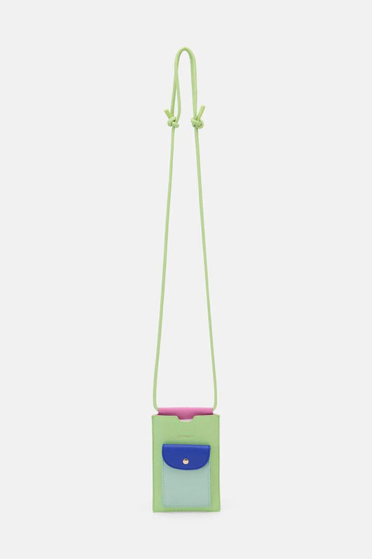 Image of Bags. Productname: Green Colour Block Phone Bag in Green colour by brand - Gorman