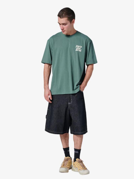 Image of a model wearing Tops. Productname: Barney Cools Dd Tee in Palm colour by brand - Barney Cools