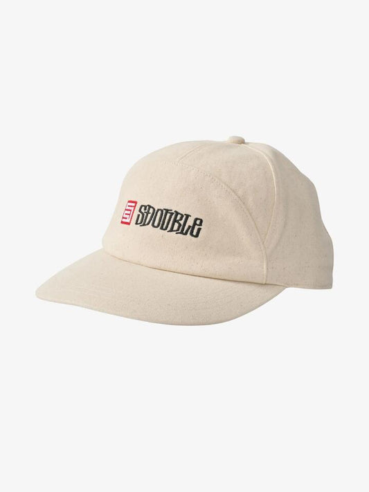 Image of Hats. Productname: S-Double Stock Worker Twill Strapback Cap ONE SIZE Unbleached in Unbleached colour by brand - S-Double