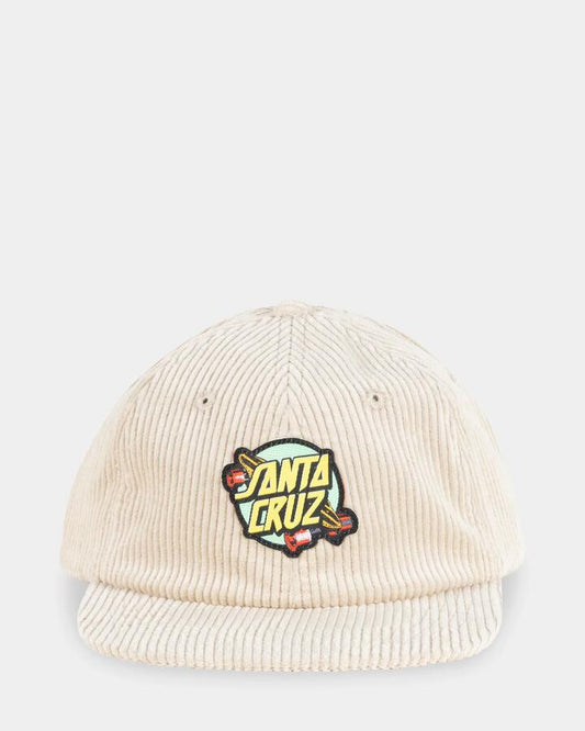 Image of Hats. Productname: santa Cruz Boys 8-16 Summer 76 Strapback Cap Natural - in Natural colour by brand - santa Cruz