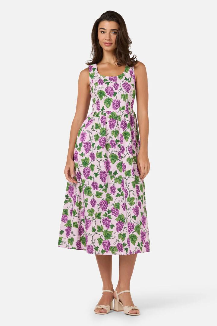 Image of Dresses. Product name - Grape Vine Midi Dress in Lilac colour by brand - Princess Highway
