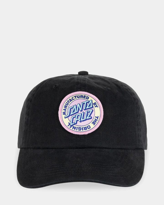 Image of Hats. Productname: santa Cruz Womens Ranger Mfg Dad Cap Black - in Black colour by brand - santa Cruz