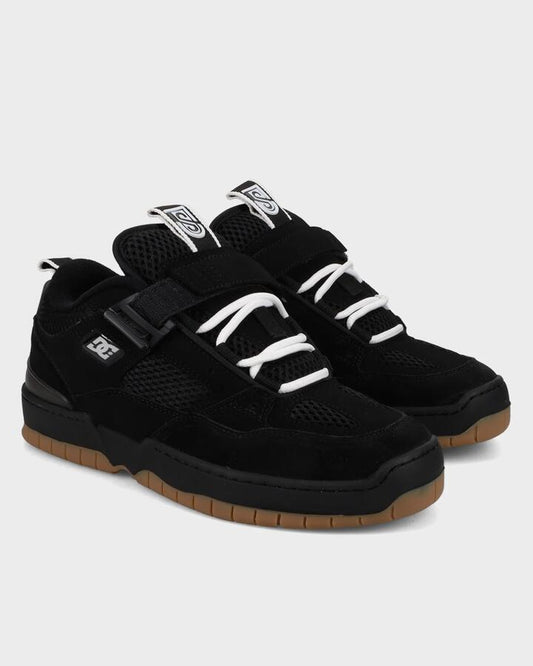 Image of Shoes. Product name - DC Shoes Mens Js 1 Skate Shoes Black/Black/Gum in Black/Black/Gum colour by brand - DC Shoes