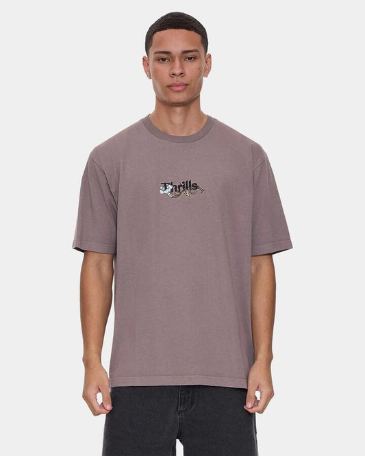 Image of T-Shirts. Productname: thrills Mens Nature'S Takeover Oversized T-Shirt Shroom - in Shroom colour by brand - Thrills