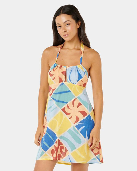Image of Dresses. Productname: rip Curl - Womens Aots Ty Williams Cover Up Mini Dress - Multico - in Multico colour by brand - rip Curl