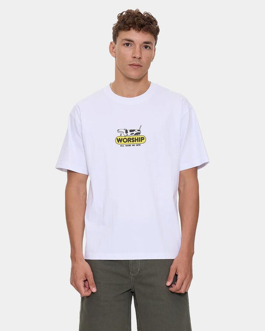 Image of T-Shirts. Product name - Worship Mens Watchdog T-Shirt White in White colour by brand - Worship