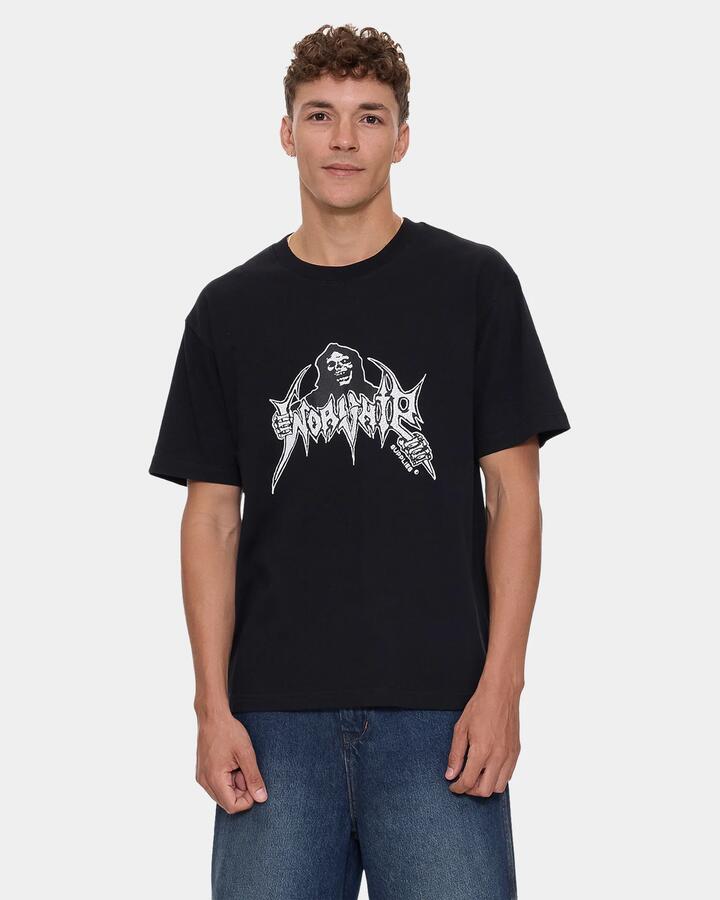 Image of T-Shirts. Product name - Worship Mens Wishbone T-Shirt Black in Black colour by brand - Worship