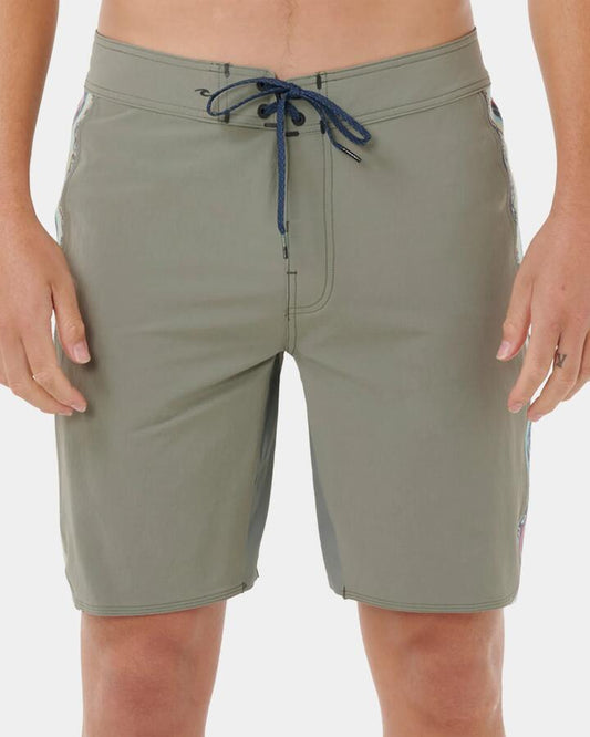 Image of Swimwear. Product name - Rip Curl Mens Mirage 3-2-One Ultimate 19" Boardshorts Cactus in Cactus colour by brand - Rip Curl