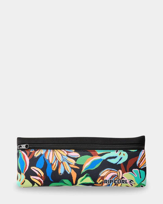 Image of Accessories. Productname: rip Curl - Variety Long Pencil Case - Black/Green - in Black/Green colour by brand - rip Curl