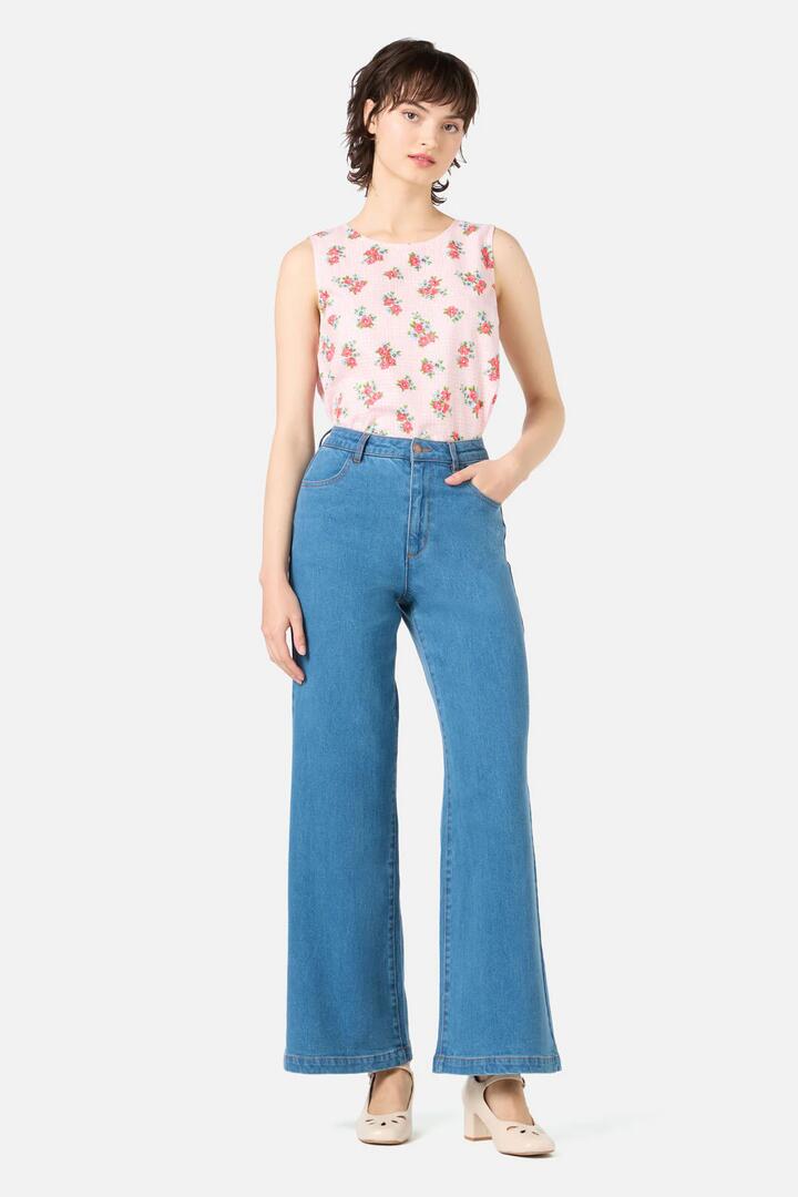 Image of Jeans. Productname: Sweetheart Denim Jean in Light Denim colour by brand - Princess Highway